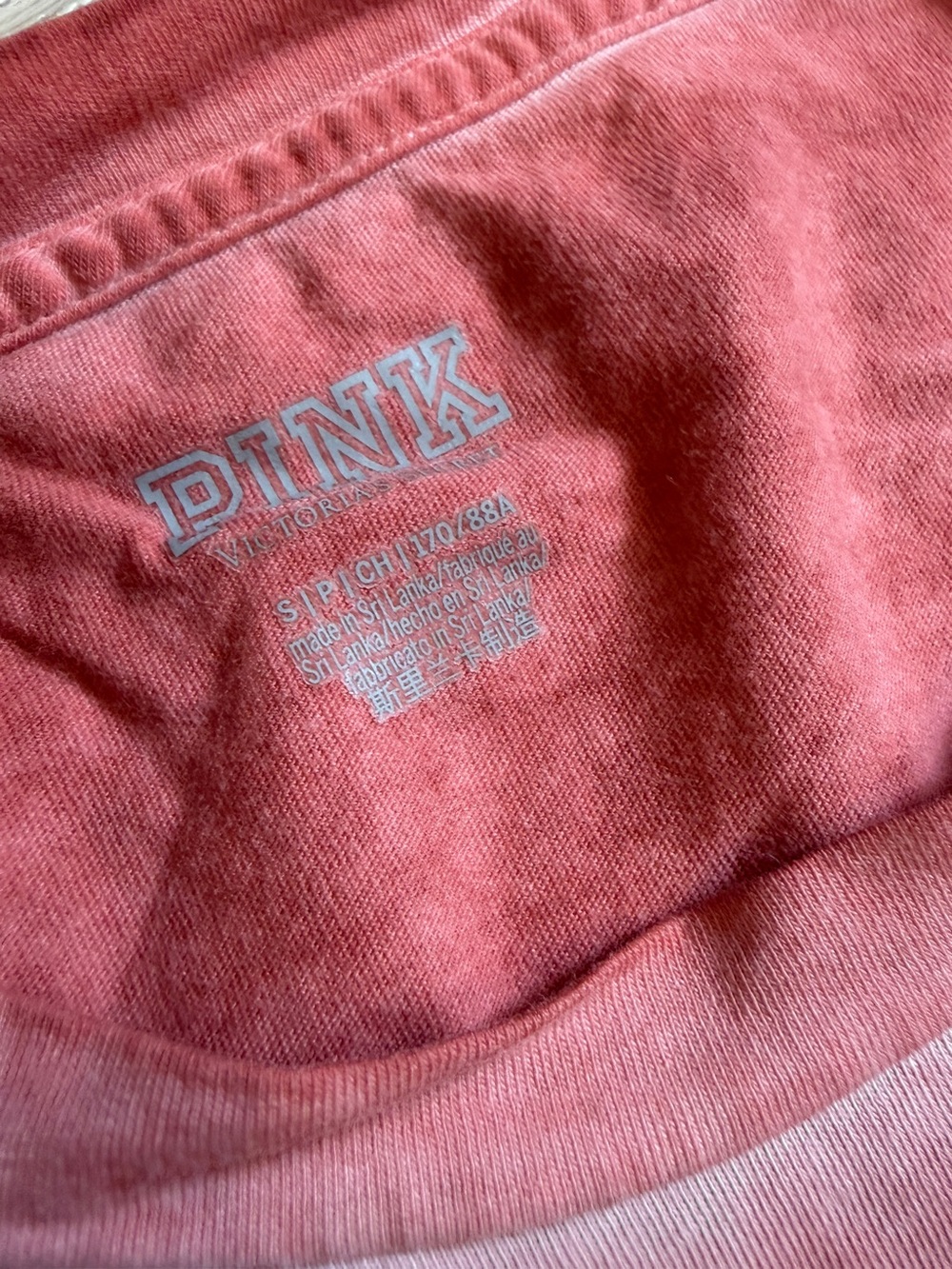 PINK Victoria's Secret Light Pink Pocket Tee - Picture 2 of 2